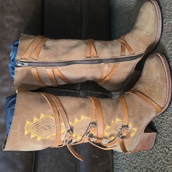 Freebird by Steven Tan Heeled Boots with Buckle Straps - Picture 13 of 13